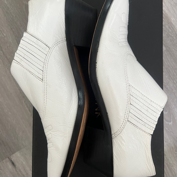 Rebecca Minkoff White Koso Cowboy Booties size 8 - Picture 3 of 9